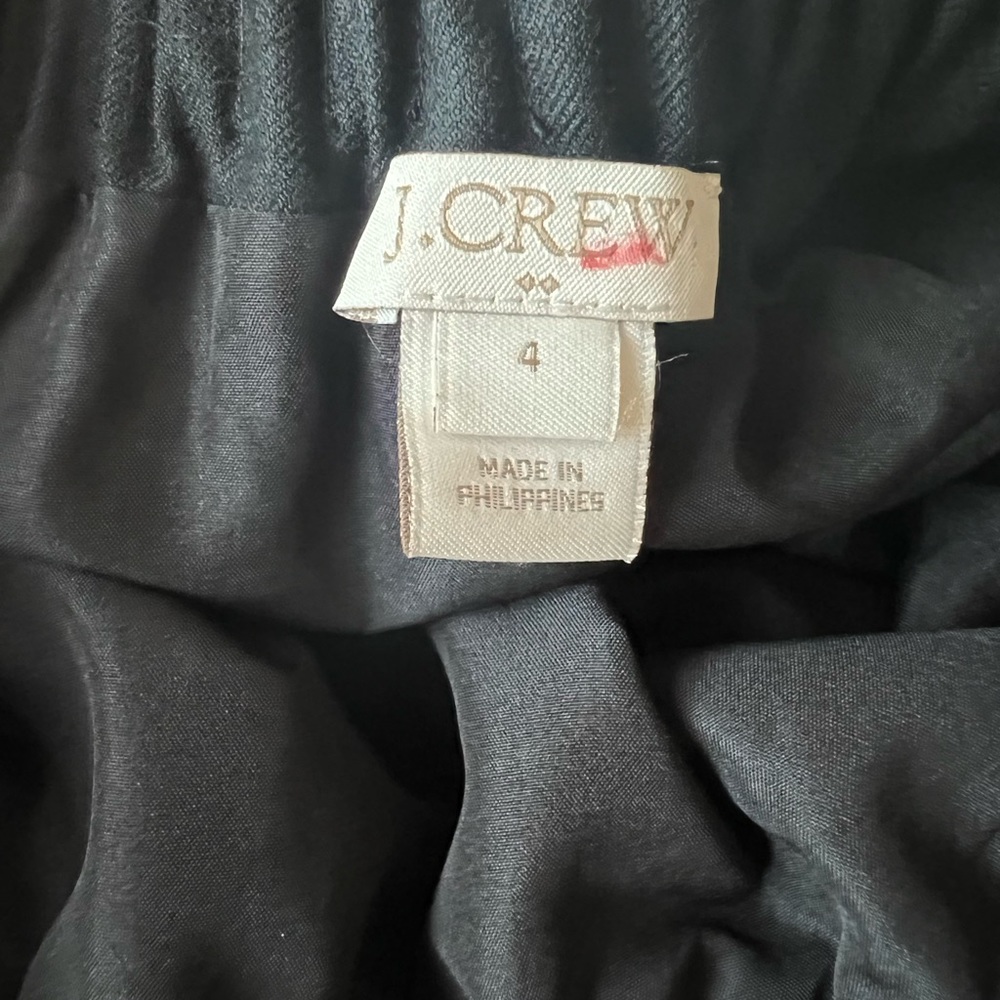 J. Crew wool blend skirt | black | size 4 - Picture 14 of 14